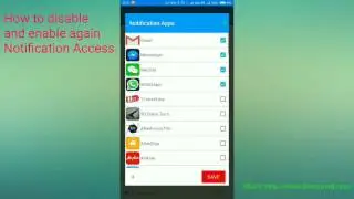 How to disable and enable again notification access.