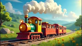 The Giggle Train 🚂😄🎶 | Silly Ride Kids Rhyme