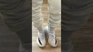 On Foot Adidas Yeezy Boost 350 V2 Slate & Fear of God Essentials #shorts #yeezy #fearofgod