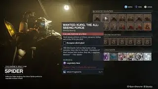 WANTED: Kurg, the All-Seeing Force Location (Spider Bounty) [Destiny 2 Forsaken]