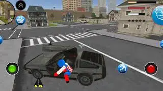 Captain Stickman Rope Hero USA Gangstar Crime Simulator | Android/iOS | Gameplay | HD