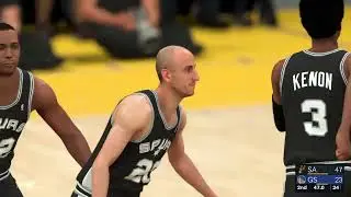 NBA 2K24 The Spurs vs Golden State Warriors.