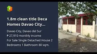 1.8m clean title Deca Homes Davao City House