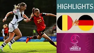 🇧🇪 Belgium vs Germany 🇩🇪 UEFA Women's U19 Championship Highlights | Group A