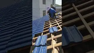 Roof tile installation process