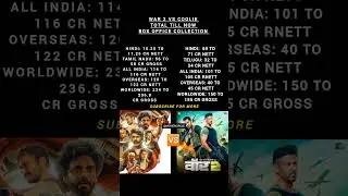 🔥 War 2 VS Coolie 🔥 | Box Office Comparison | #War2 #Coolie #HrithikRoshan #JrNTR #Rajinikanth