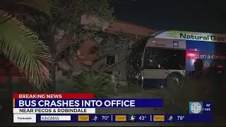 Henderson Police investigate RTC bus crash into building