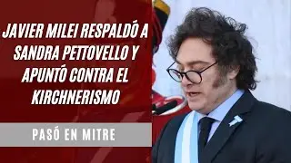 Javier Milei respaldó a Sandra Pettovello y apuntó contra el kirchnerismo