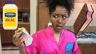 MAYONNAISE ICE CREAM PRANK ON ANGRY SISTER!!!