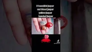 3 beautiful jasper / red blood jasper/ banded jasper/ marcasite jasper @shortclips