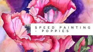 Breaking Through Creative Resistance | Poppies Speed Painting | Watercolor Tutorial|