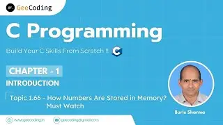1.66 &ndash; How char & int Values Are Stored in Memory | Bits, Bytes & Value Range Explained | New Series