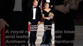 A royal night out! Kate beams and belts out National Anthem as Jason Manford hosts Royal Variety