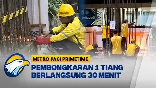 Melihat Proses Pembongkaran Tiang Monorel Mangkrak Jakarta [Metro Pagi Primetime]