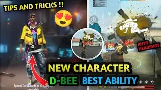 NEW CHARACTER ABILITY TEST | FREE FIRE CHARACTER D-BEE | TIPS AND TRICKS | FREE FIRE | BROKEN GAMER