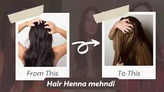 Amina Herbal Brown Mehndi Review|| Best Hair Mask for frizzyyy hair ||@muskanmishra1104