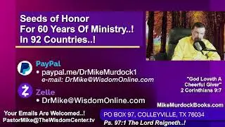Wed, Jan. 7 - Moments With Mike Murdock..!!