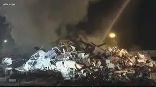 Cayce scrap metal catches fire