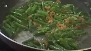 stir-fried shrimp with long beans 🍤🌱