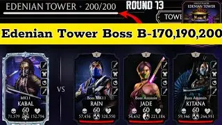 Edenian Tower Final Boss Battle 200 & 170,190 Fight + Reward MK Mobile