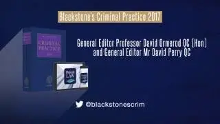 Blackstone&rsquo;s Criminal Practice 2017