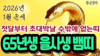 1965년생 뱀띠 주목🎉 2026년 1월 드디어 인생 역전의 마지막 문이 활짝 열립니다 🧧무조건 잡으세요 1965년생 뱀띠운세 2026년운세 재물운 65년생 뱀띠