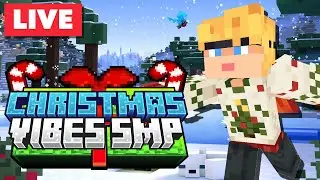 🔴 MINECRAFT CHRISTMAS VIBES SMP - Interior Decor Today!