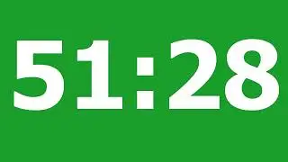 1 hour NC timer green screen