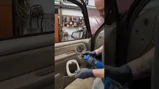 how to flame polish old plastic trim! #diy #restoration #fire #flame #polish #plastic #interior