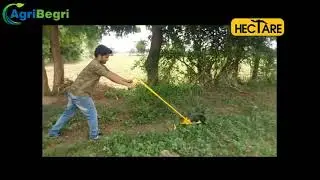 Agribegri | Hectare Wheel Hoe with 7 Weeder + 3 Tooth Cultivator + Furrow Attachment