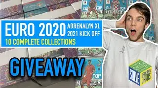 3 COMPLETE COLLECTION GIVEAWAY + LOOK AT ALL THE CARDS | EURO 2020 ADRENALYN XL 2021 KICKOFF