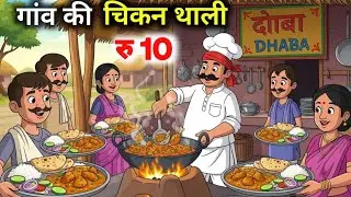 गांव की चिकन थाली।Gaon ki chicken thaali. Village story।Moral kahani।Hindi kahaniya (@DehatiToons4U)