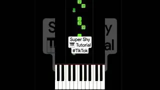 Super Shy (Piano Tutorial) #TikTok #easypianotutorial