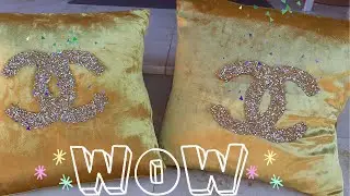 آخر صيحات المخدات🥰 تقنية سهلة والنتيجة روعة🤩 //DIY// coussins perlés