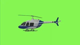 Helicopter Green Screen Effect With Different angles HD Footage || Chroma Key