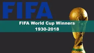FIFA World Cup 1930-2018 &bull; All Winners &bull; Bar Chart Race
