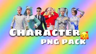 Character png pack - Pubg/Bgmi | Pubg Logo Pack | Princess OP