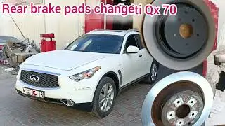 HOW TO CHANGE ROTOR-DISC BRAKE PAD KITA DISC REAR INFINITI QX 70# Rear Brake Infiniti Qx 70