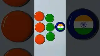 🇮🇳 Satisfying Colour Mixing in Water | Indian Flag Style Drops #shorts