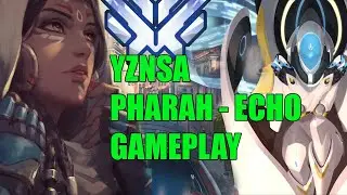 YZNSA PHARAH AND ECHO GAMEPLAY - TOP 500 OVERWATCH SEASON 26