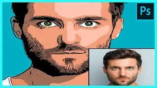 طريقة سهلة جدا لتحويل الصور الى رسم كارتون باستخدام برنامج الفوتوشوب Adobe Photoshop cc