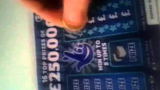 &pound;250.000 blue scratchcards