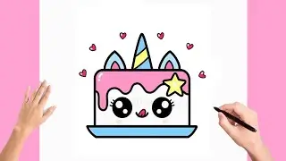 How To Draw Easy Cake - Easy Cake Drawing For Kids