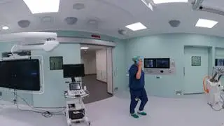 Hybride operatiekamer GHZ in 360 graden (beweeg/swipe het beeld)