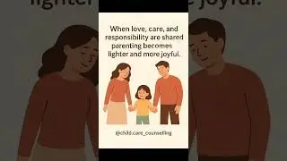 💕 Children thrive when both parents are equally present. #gentleparenting #childcaretips