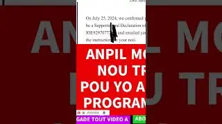 Program Biden Parole&nbsp; #haiti #haitian #ytshorts #pwogrambiden&nbsp; #uscis #parole #humanitarian #okap
