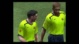 ФК Барселона против Расинг Сантандер - Pro Evolution Soccer 5 La Liga, тур 8 PES 5