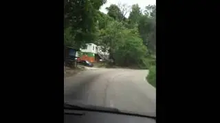 driving up mount rosser