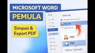 Cara Save dan Export PDF di Microsoft Word | Pemula