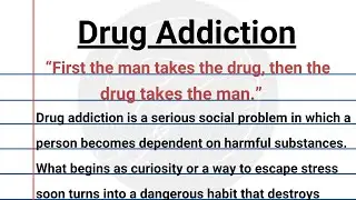Drug Addiction Essay in English with Quotations